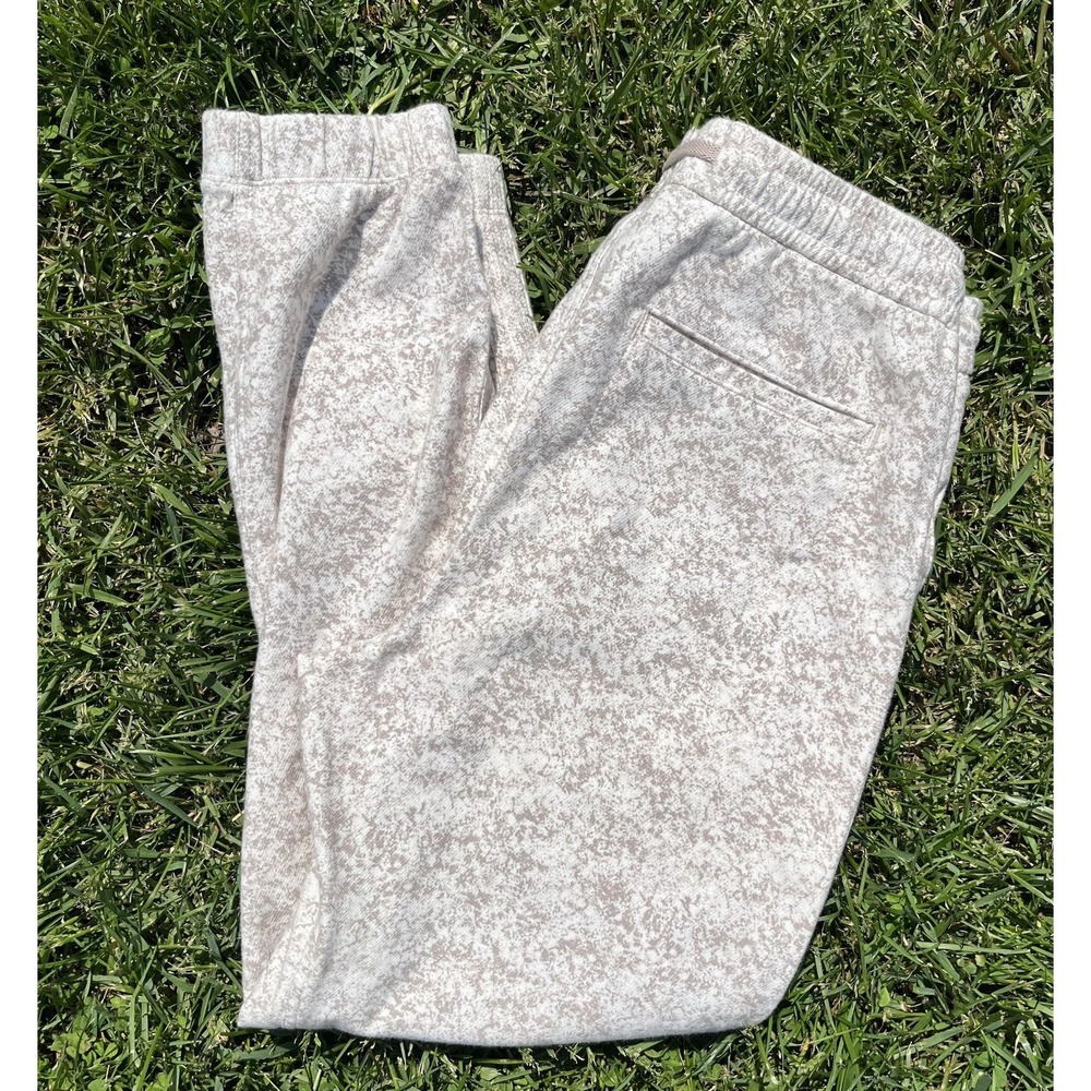 Athleta Farallon Jogger Pants‎ Womens Small Gray French Terry Flecked Lounge - Picture 2 of 11